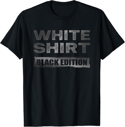 Sarcasm Black Edition: White , black T-Shirt - T-Shirt | Black