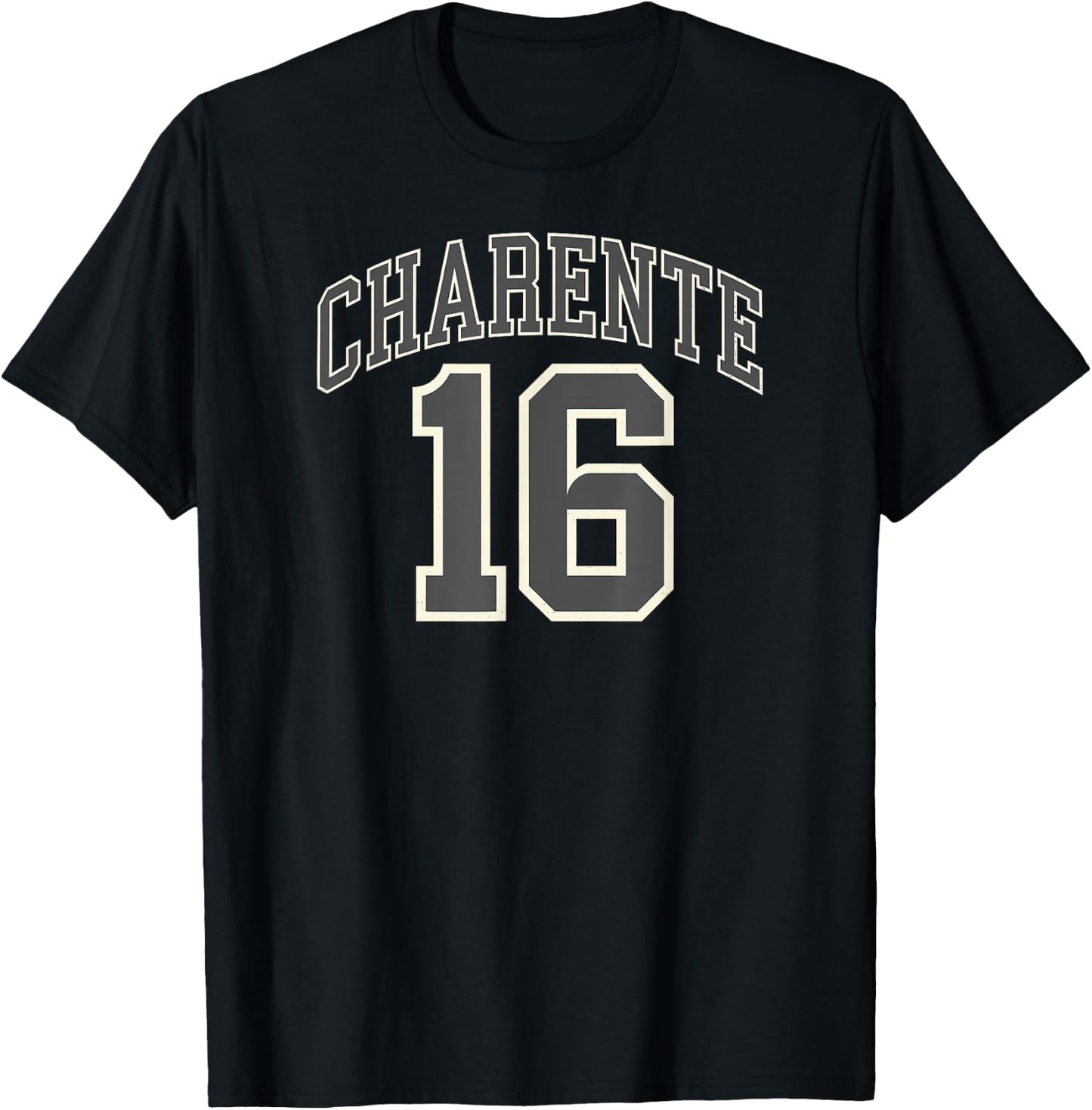 Charente 16 , Black, S T-Shirt - T-Shirt | Black