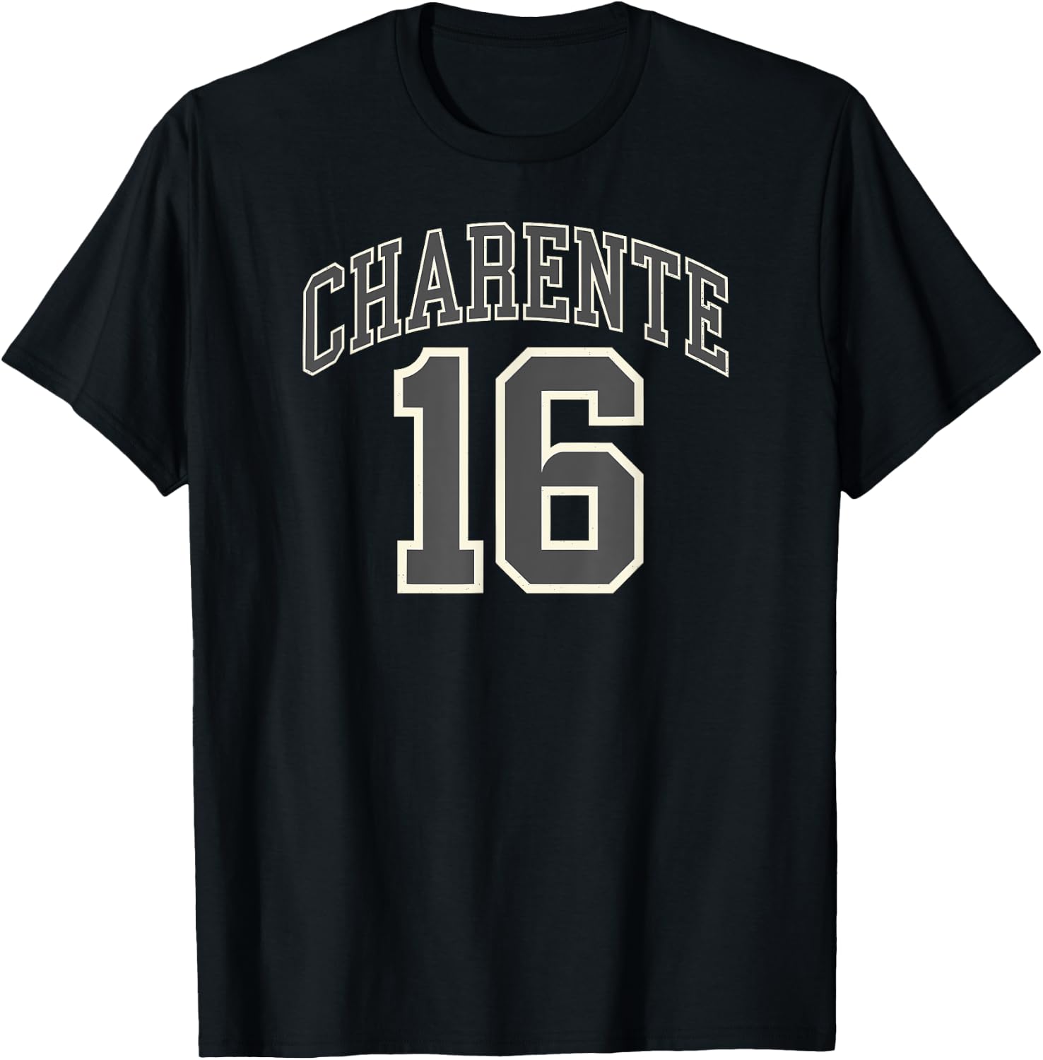 Charente 16 , Black, S T-Shirt - T-Shirt | Black