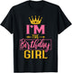 I'm the Birthday Girl Cute Pink Matching Family Party T-Shirt - T-Shirt | Black