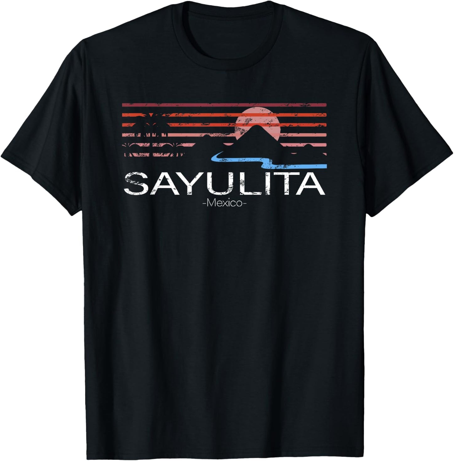 Sayulita Mexico T-Shirt - T-Shirt | Black