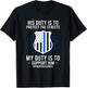 Policeman Wife Of A Police Officer Wife Proud Police Wife - Women's Police Theme - Black, Small T-Shirt - T-Shirt | Black