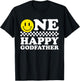 One Happy Dude Godfather 1st Birthday Family Matching T-Shirt - T-Shirt | Black