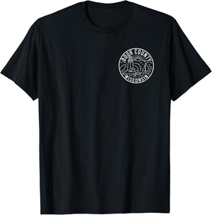 Door County Wisconsin Front and Back T-Shirt - T-Shirt | Black