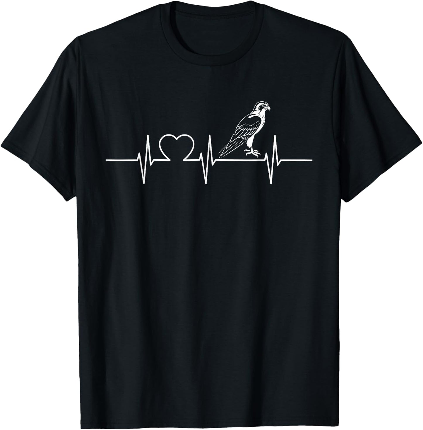 Falcon Heartbeat Falcons Falcon T-Shirt - T-Shirt | Black
