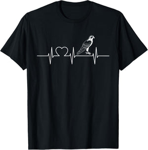 Falcon Heartbeat Falcons Falcon T-Shirt - T-Shirt | Black
