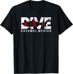 DIVE Cozumel Mexico SCUBA DIVING Diver T-Shirt - T-Shirt | Black