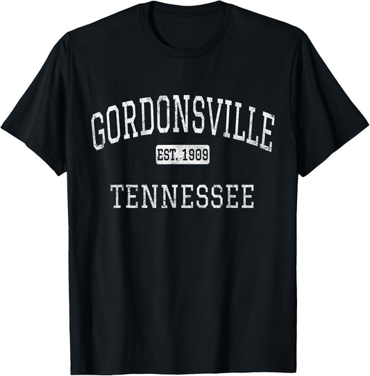 Gordonsville Tennessee TN Vintage T-Shirt - T-Shirt | Black