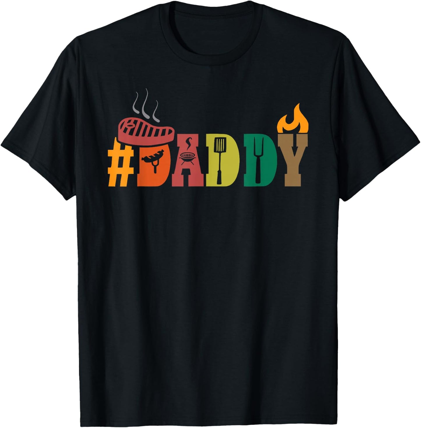 Grilling Parody Dad Papa Husband Men T-Shirt - T-Shirt | Black