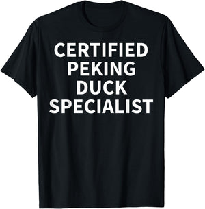 Peking Duck Apparel - Funny Novelty Ducks Design T-Shirt - T-Shirt | Black