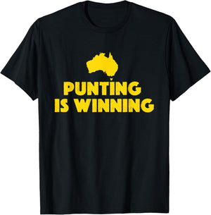 Punting Is Winning T-Shirt - T-Shirt | Black