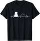 ECG-Heartbeat Eisbär - Funny Polar Bear , black, s T-Shirt - T-Shirt | Black