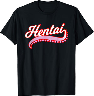 Funny Hentai Anime Shirt - Hentai Tentacle Tail Gag T-Shirt - T-Shirt | Black