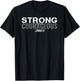 Strong & Courageous Bible Verse Men Christian T-Shirt - T-Shirt | Black
