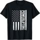 USA gym powerlifter powerlifting weightlifting T-Shirt - T-Shirt | Black