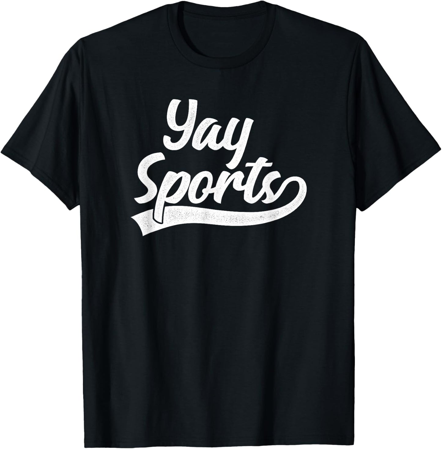 Yay Sports Funny Sports T-Shirt - T-Shirt | Black