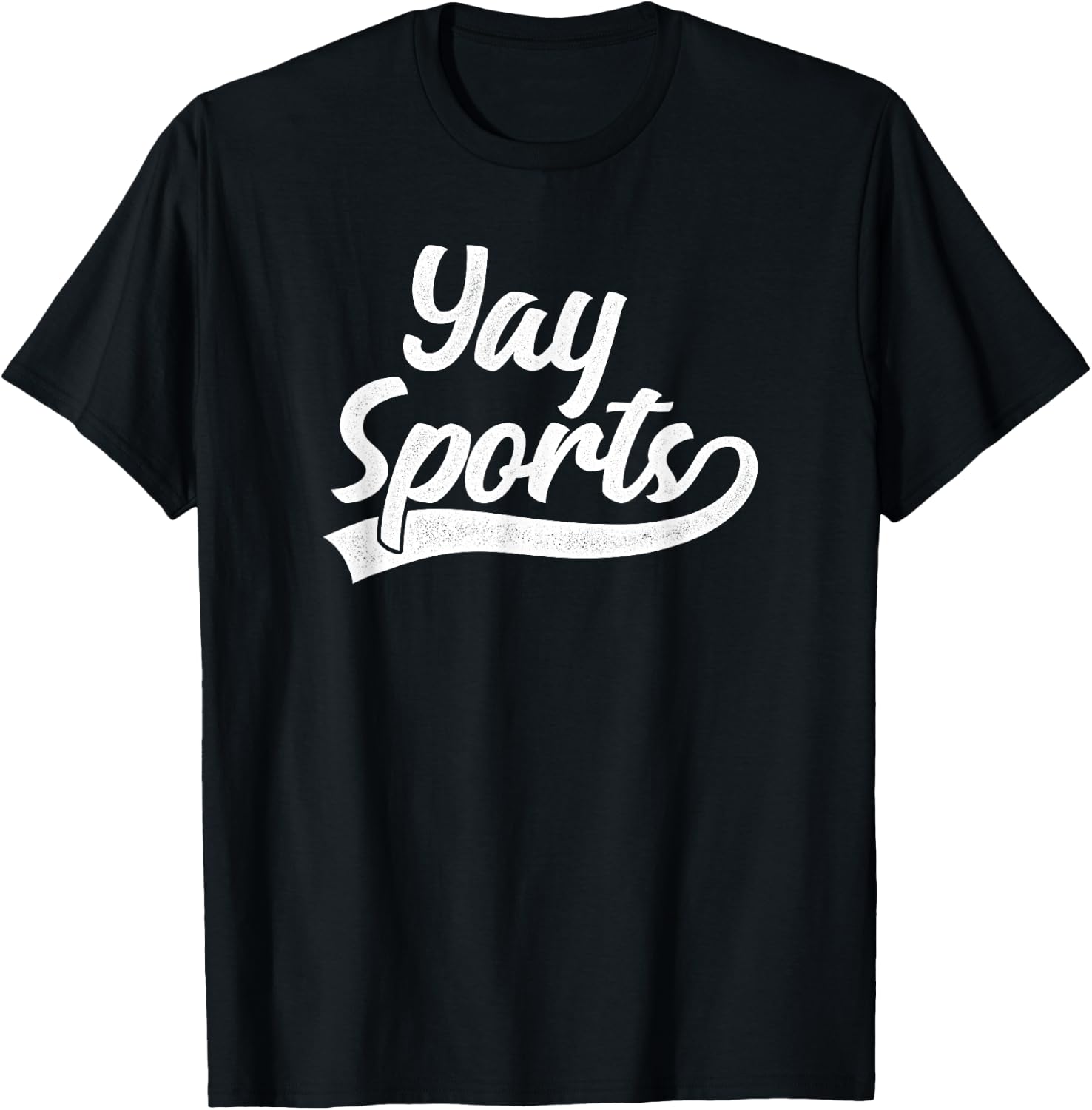 Yay Sports Funny Sports T-Shirt - T-Shirt | Black