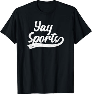 Yay Sports Funny Sports T-Shirt - T-Shirt | Black