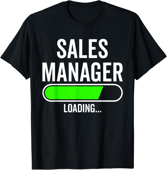 Sales Manager Loading Graduation Graduate New Job T-Shirt - T-Shirt | Black