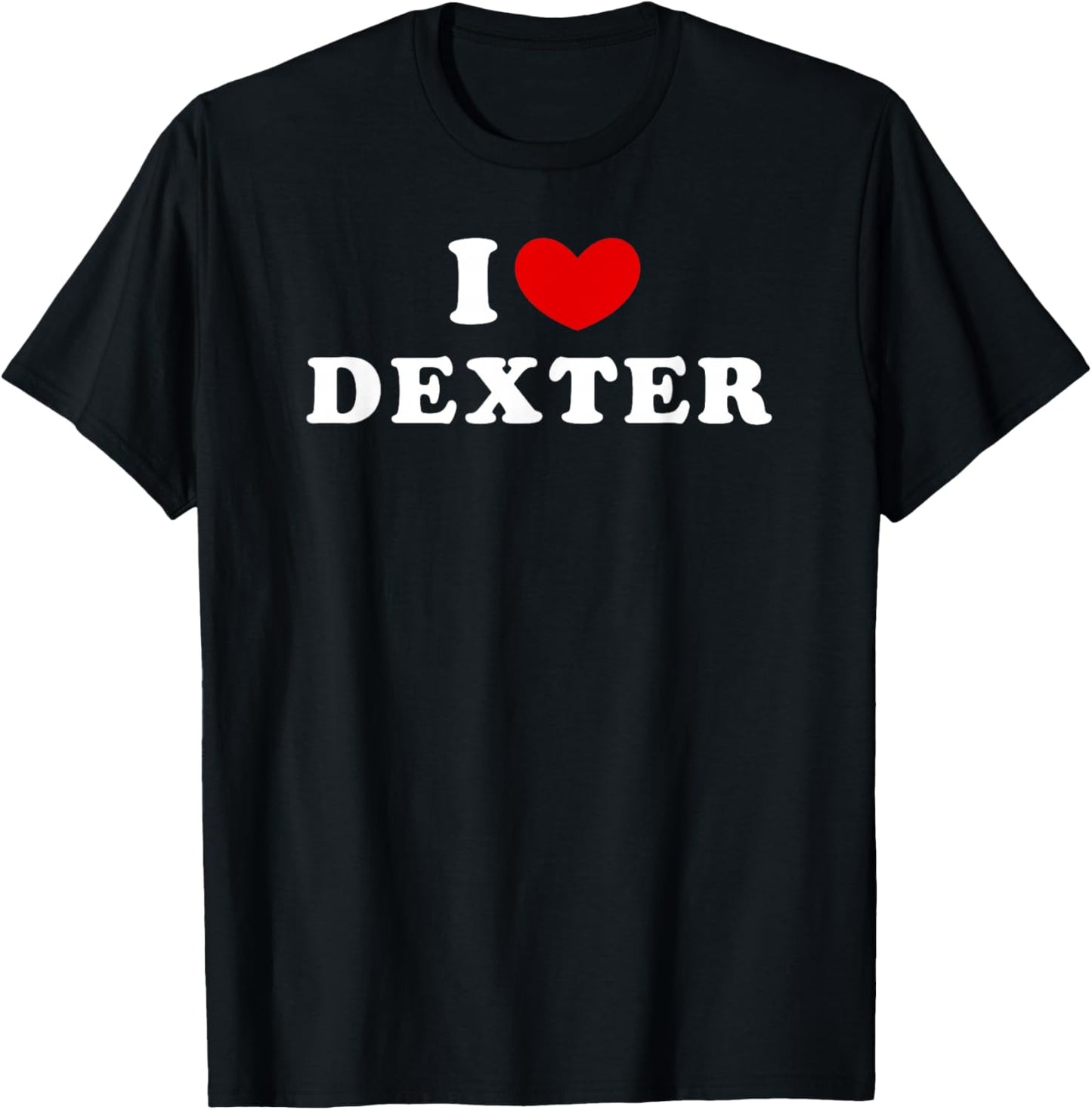 I Love Dexter, J'Aime Dexter , Black, S T-Shirt - T-Shirt | Black