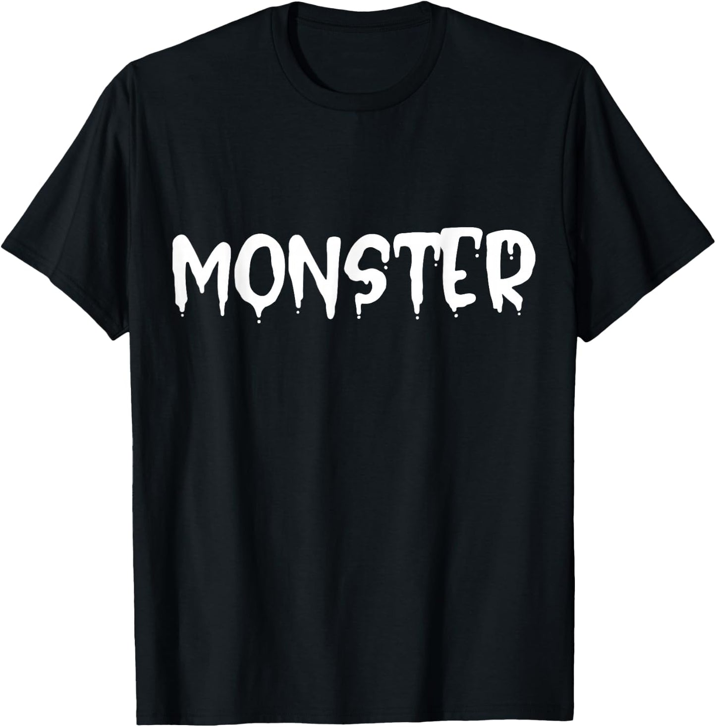 Funny Saying Of MONSTER WORD - Horror Design T-Shirt - T-Shirt | Black