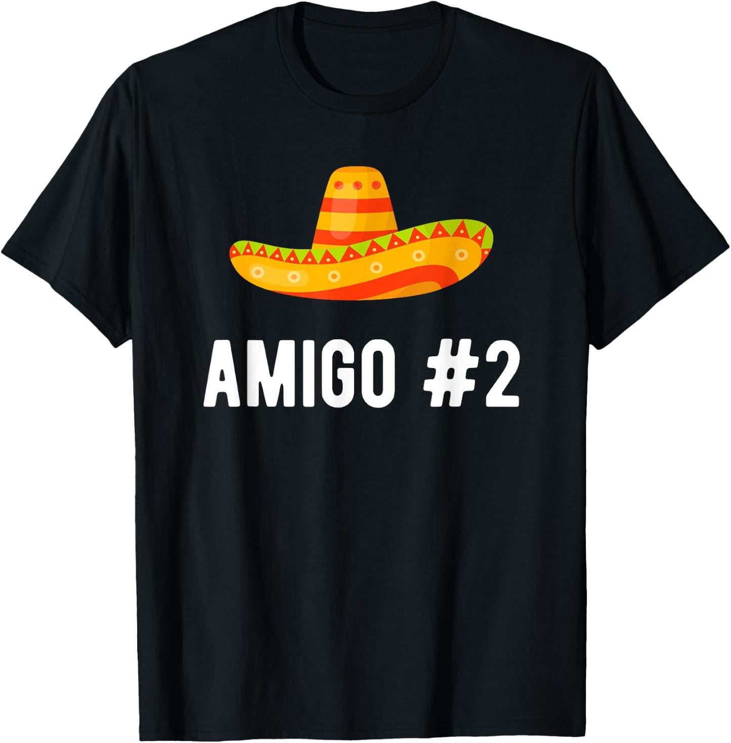 Halloween Group Matching Costume Funny Mexican Amigo #2 T-Shirt - T-Shirt | Black