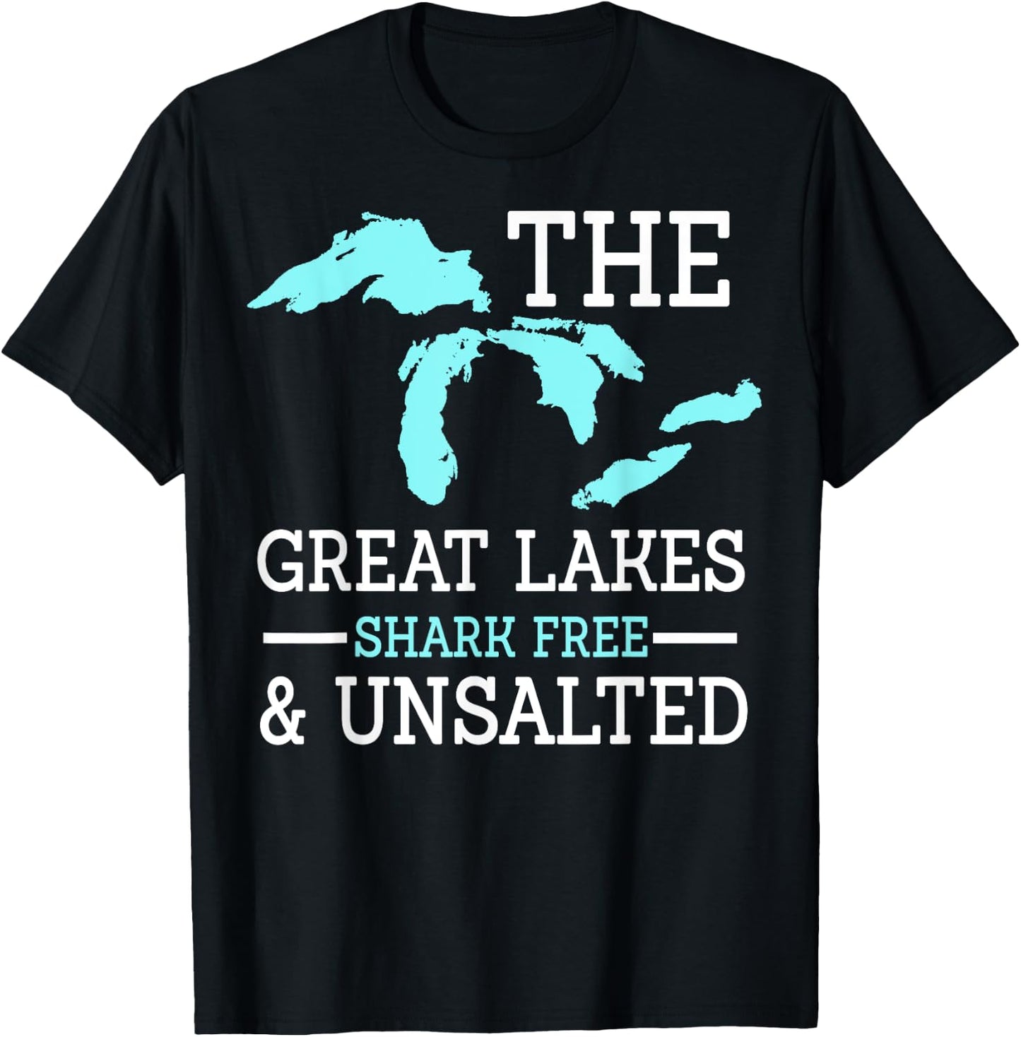 The Great Lakes Shark Free Unsalted T-Shirt - T-Shirt | Black