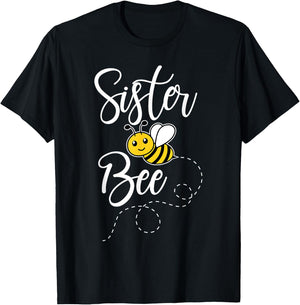 Sister Of The Bee Day Girl Hive Family Matching Birthday T-Shirt - T-Shirt | Black