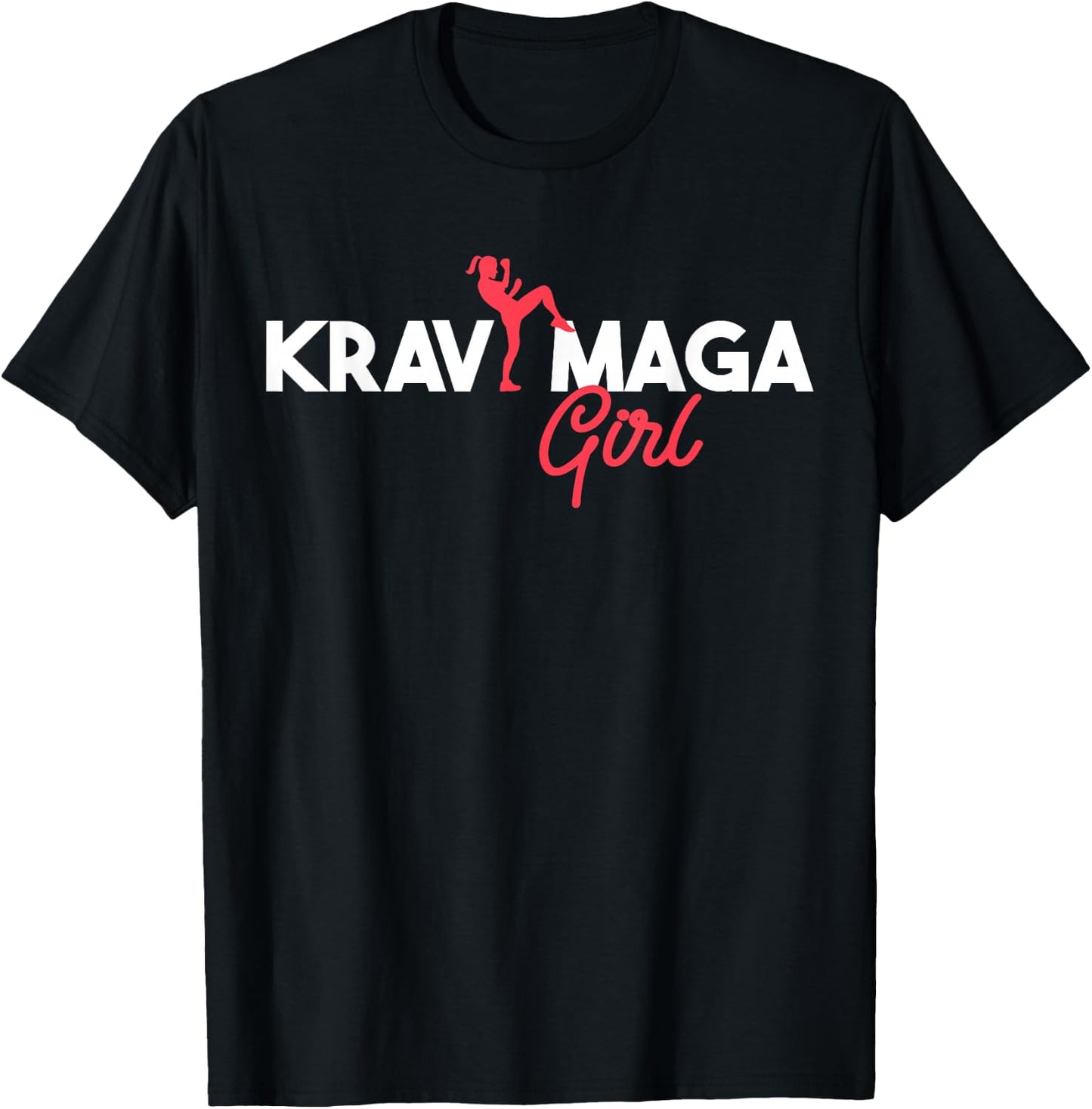 Krav Maga Clothing Israeli Self Defense System Krav Maga Girl , black T-Shirt - T-Shirt | Black