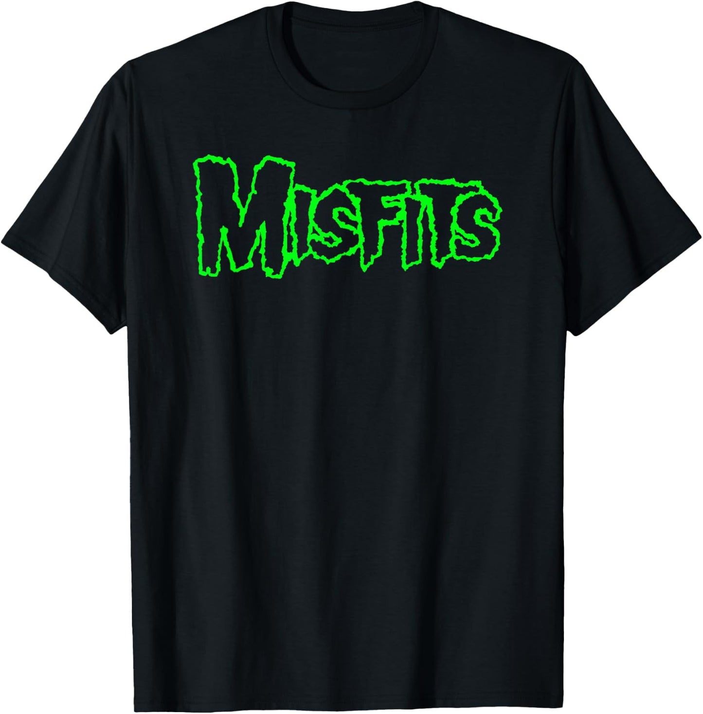 Misfits Green Logo , black T-Shirt - T-Shirt | Black