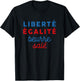 Freedom Equality Salt Butter - Breton , black T-Shirt - T-Shirt | Black