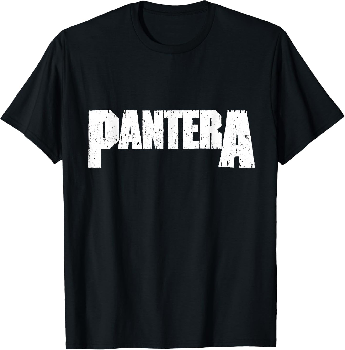 Official Pantera White Logo T-Shirt - T-Shirt | Black