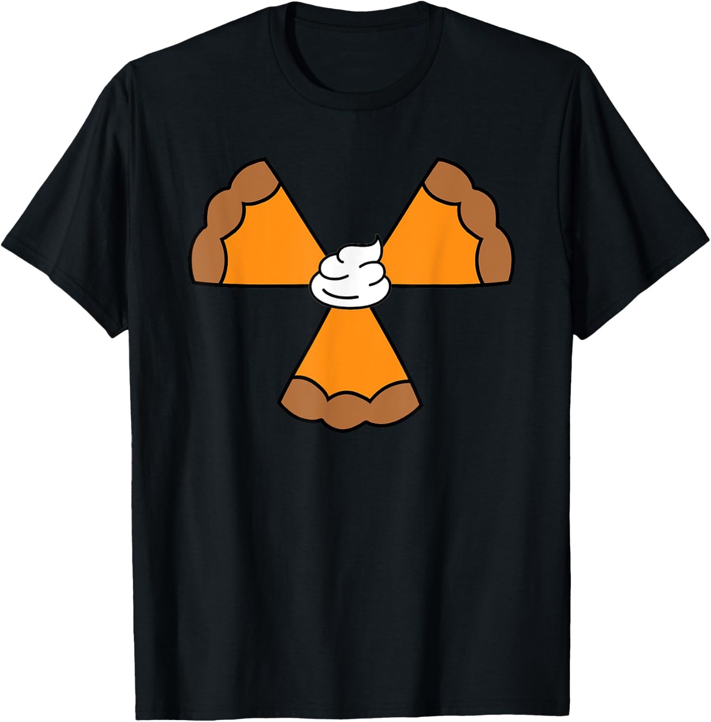 Pumpkin Pie Radiation Symbol Radiology CT Tech Thanksgiving T-Shirt - T-Shirt | Black