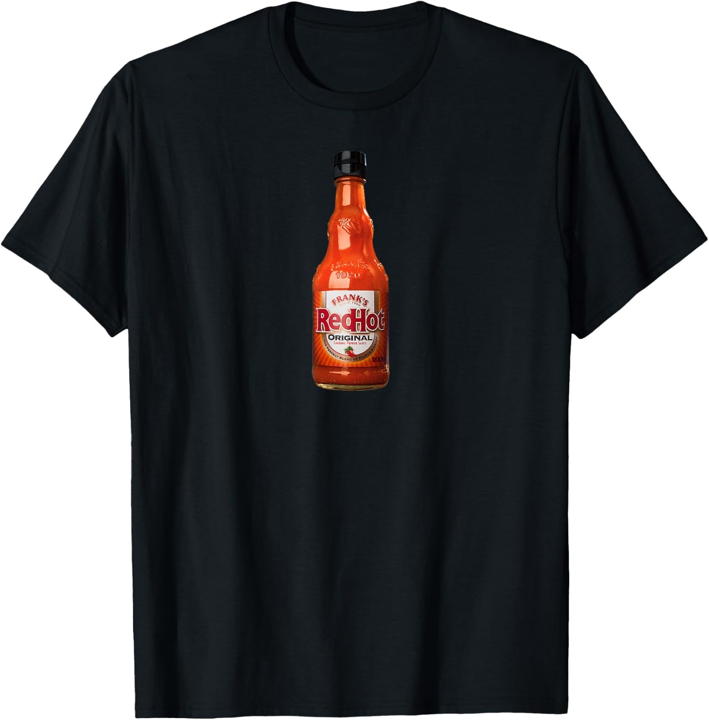 Frank's RedHot Bottle T-Shirt - T-Shirt | Black