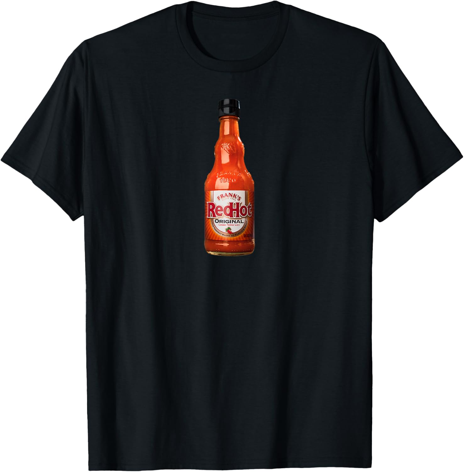Frank's RedHot Bottle T-Shirt - T-Shirt | Black