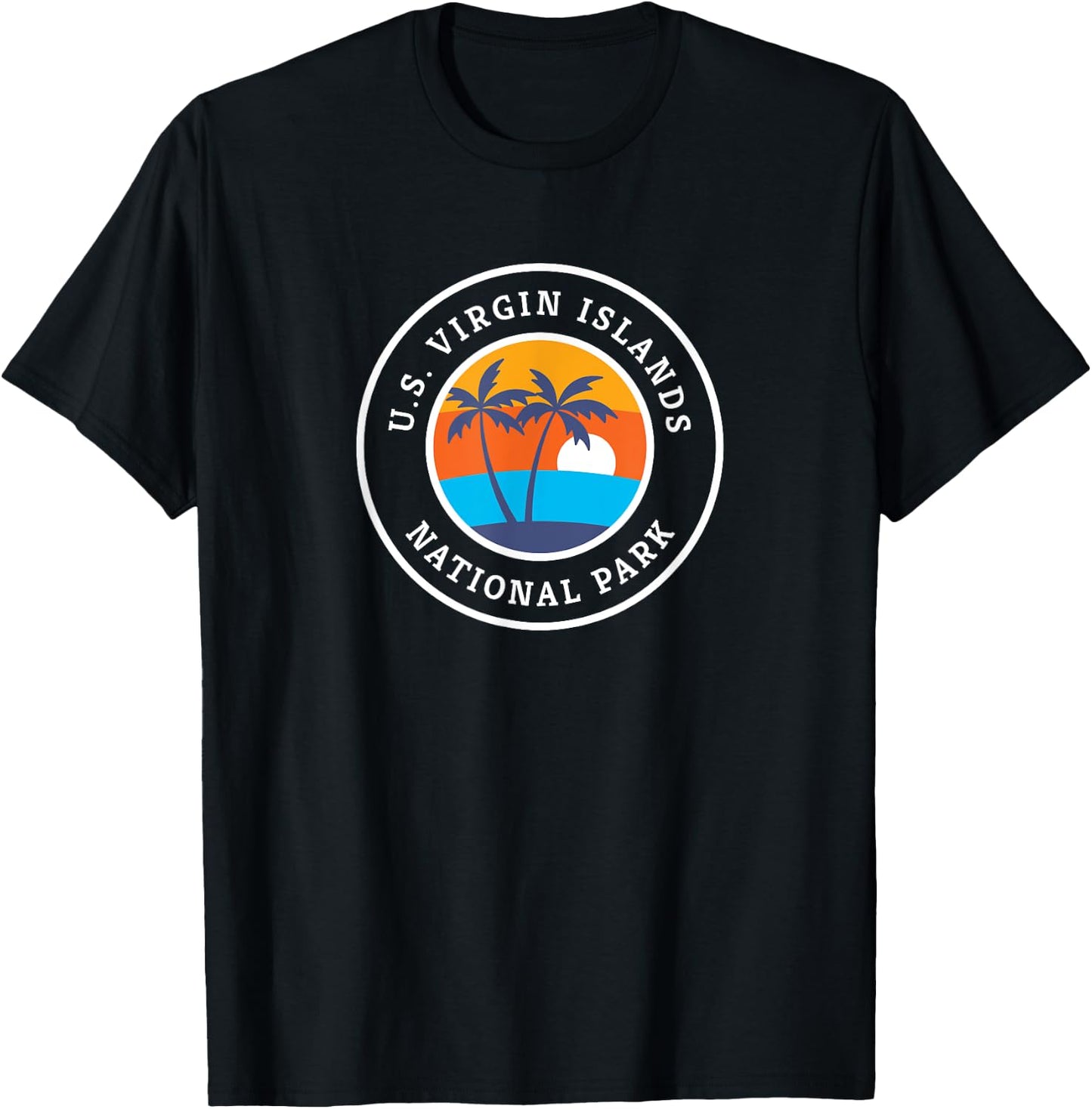 Virgin Islands National Park Retro T Shirt, National Park Gi T-Shirt - T-Shirt | Black