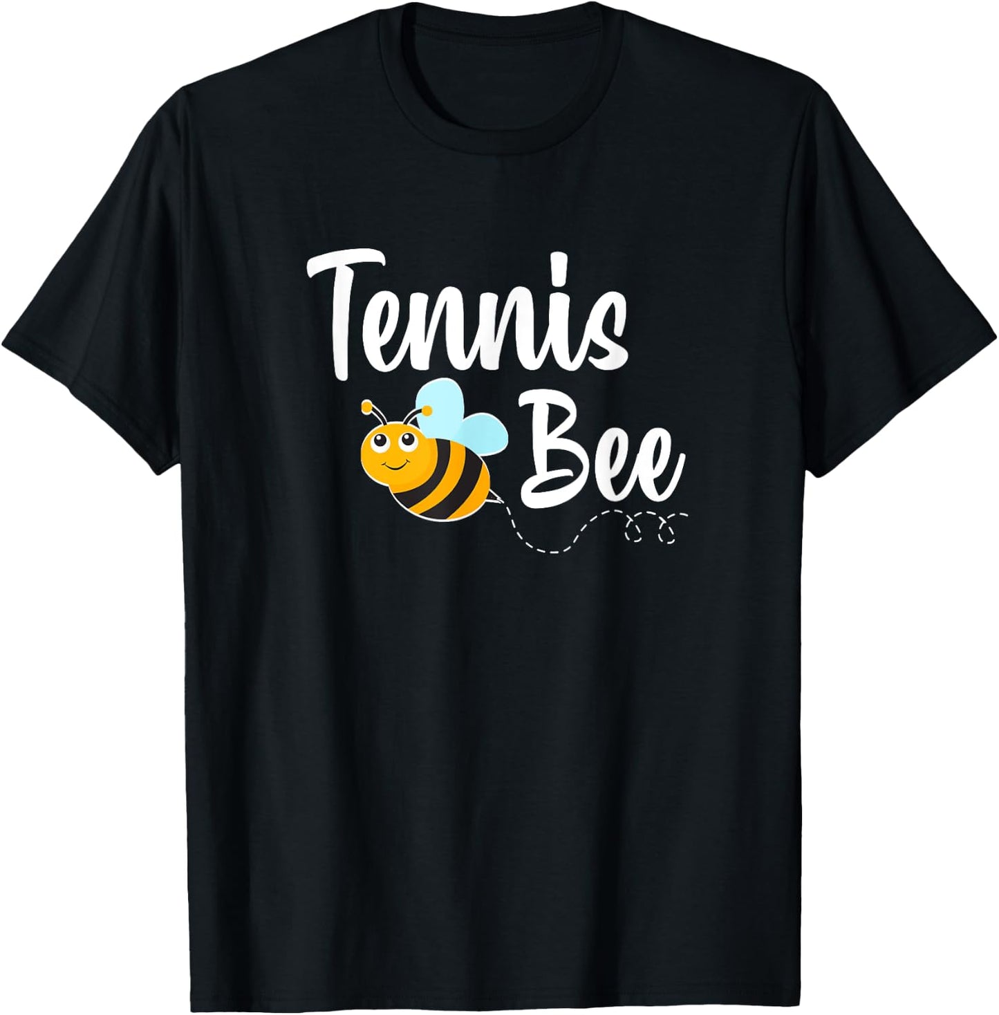 Tennis Bee Tennis Player Funny Bumblebee T-Shirt - T-Shirt | Black