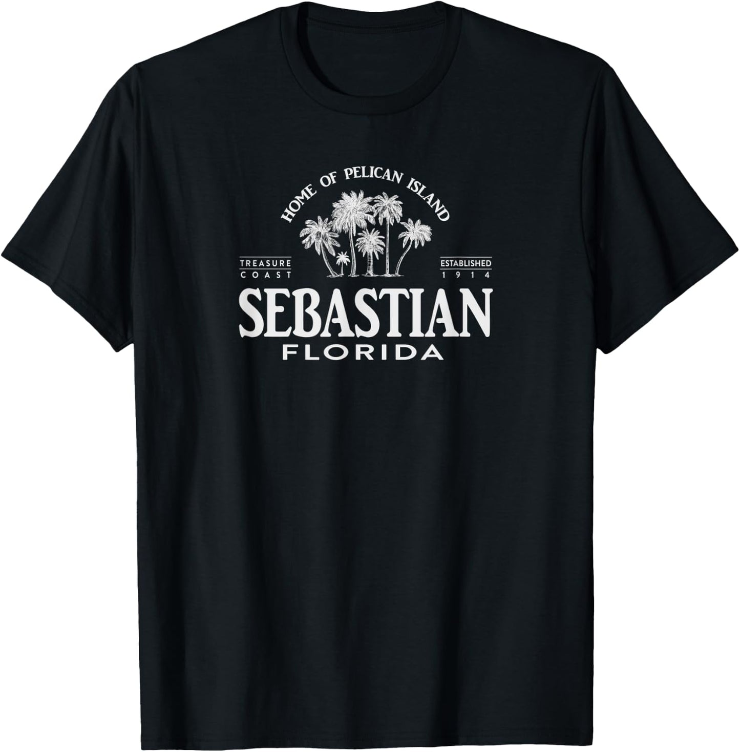 Sebastian FL Treasure Coast Gift T-Shirt - T-Shirt | Black