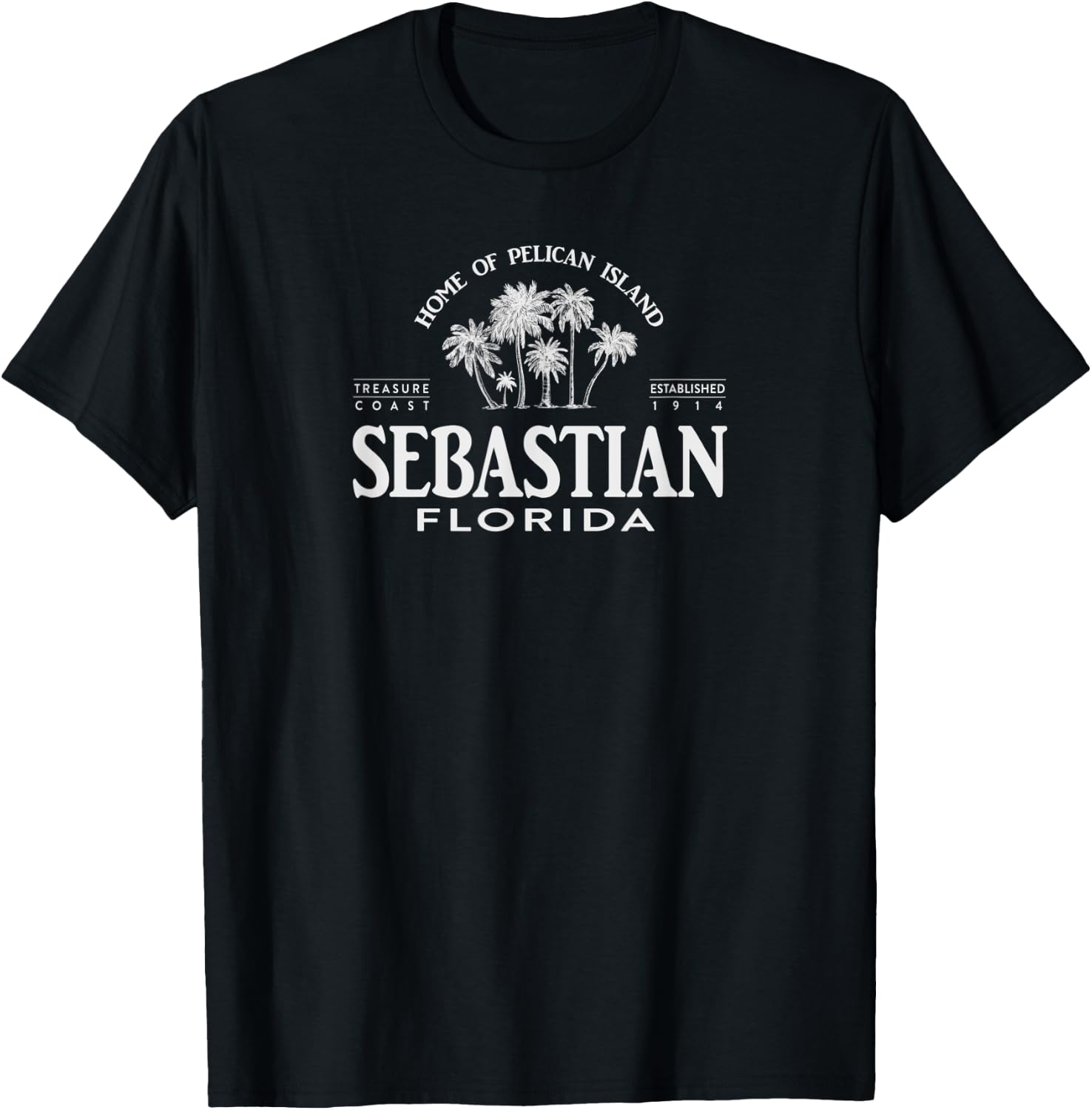 Sebastian FL Treasure Coast Gift T-Shirt - T-Shirt | Black