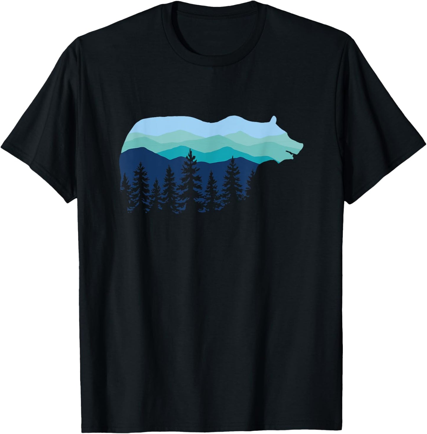 Bear Forest Natur Hike T-Shirt - T-Shirt | Black