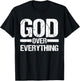 God Over Everything Jesus Christian Faith Church Pastor Gift T-Shirt - T-Shirt | Black
