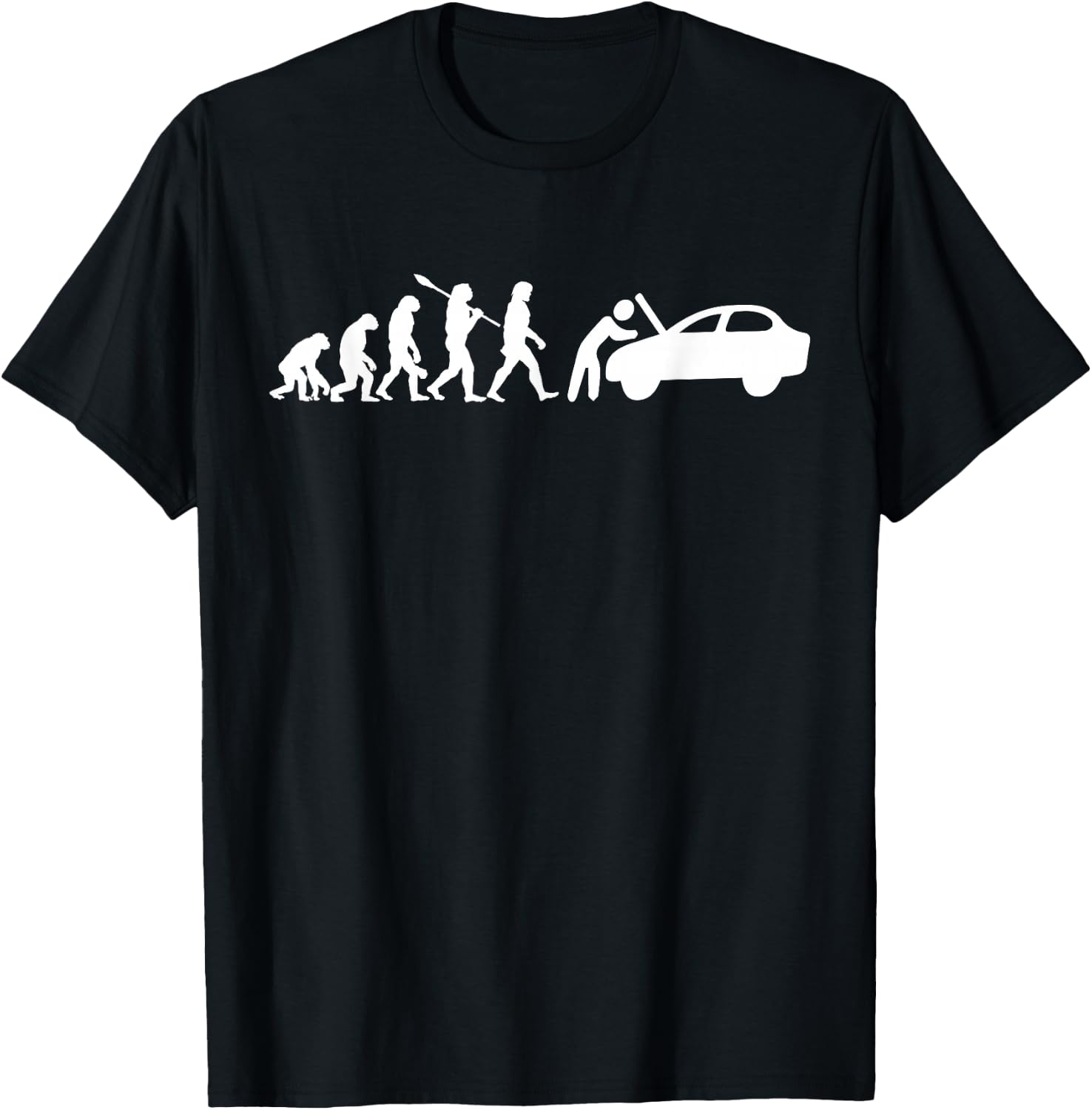 Funny Auto Mechanic Evolution - Car Mechanic T-Shirt - T-Shirt | Black