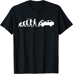 Funny Auto Mechanic Evolution - Car Mechanic T-Shirt - T-Shirt | Black
