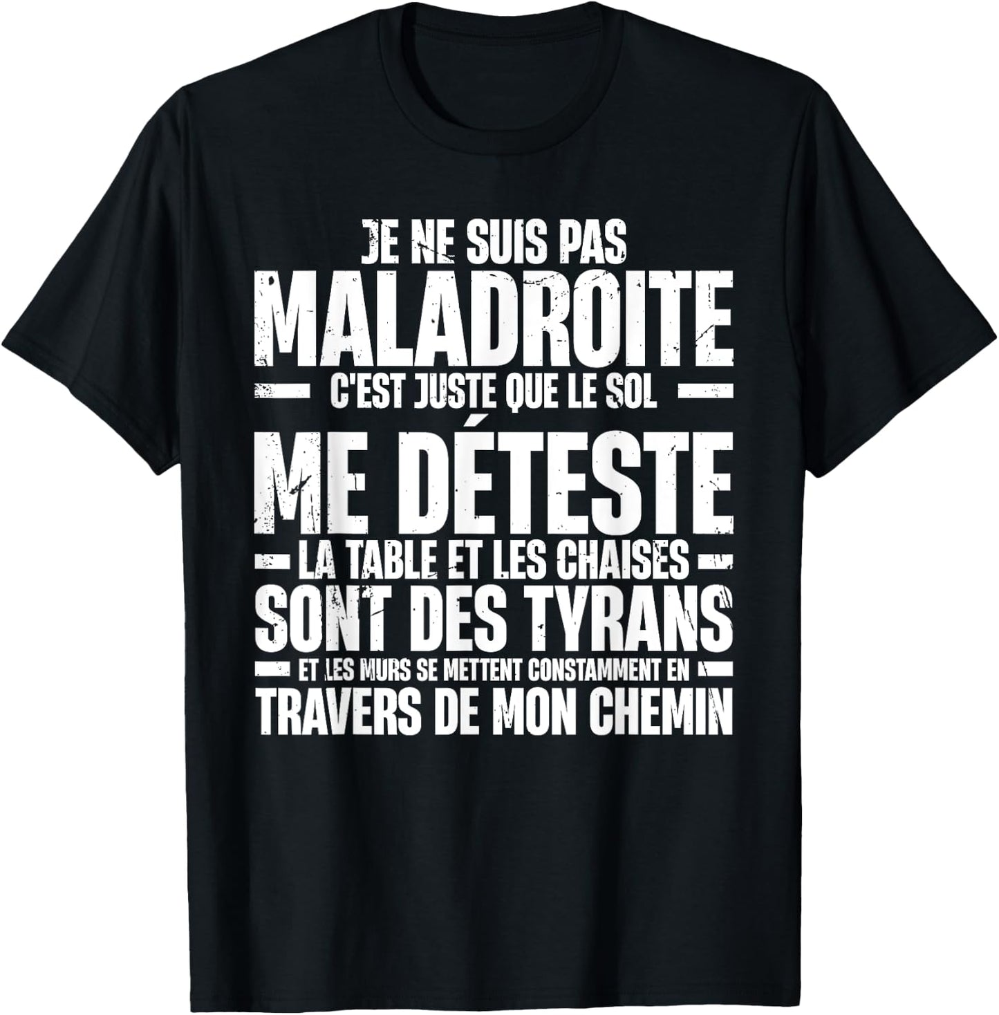 Funny Je Ne Suis Pas Awkward Funny Sarcastic , Black, S T-Shirt - T-Shirt | Black