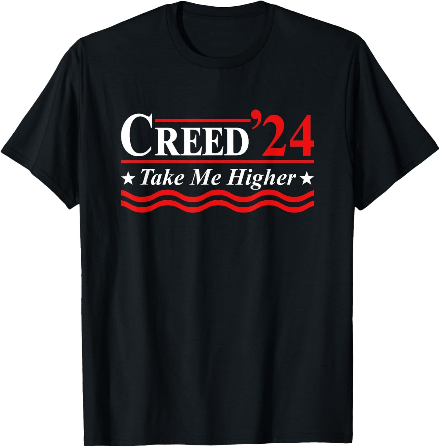 Creed '24 Take Me Higher Creed 2024 Take Me Higher Us Flag T-Shirt - T-Shirt | Black