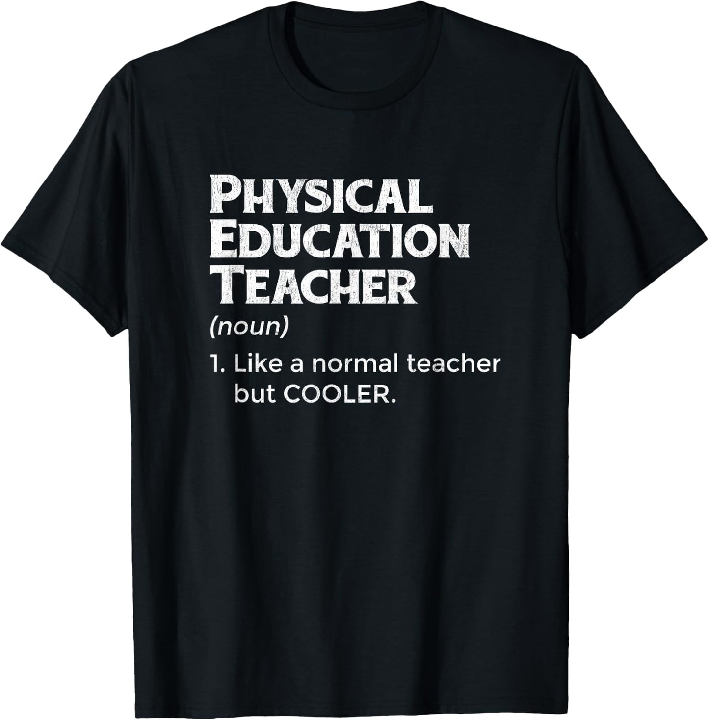 PE Teacher Definition For Fitness Educator Professor Women T-Shirt - T-Shirt | Black