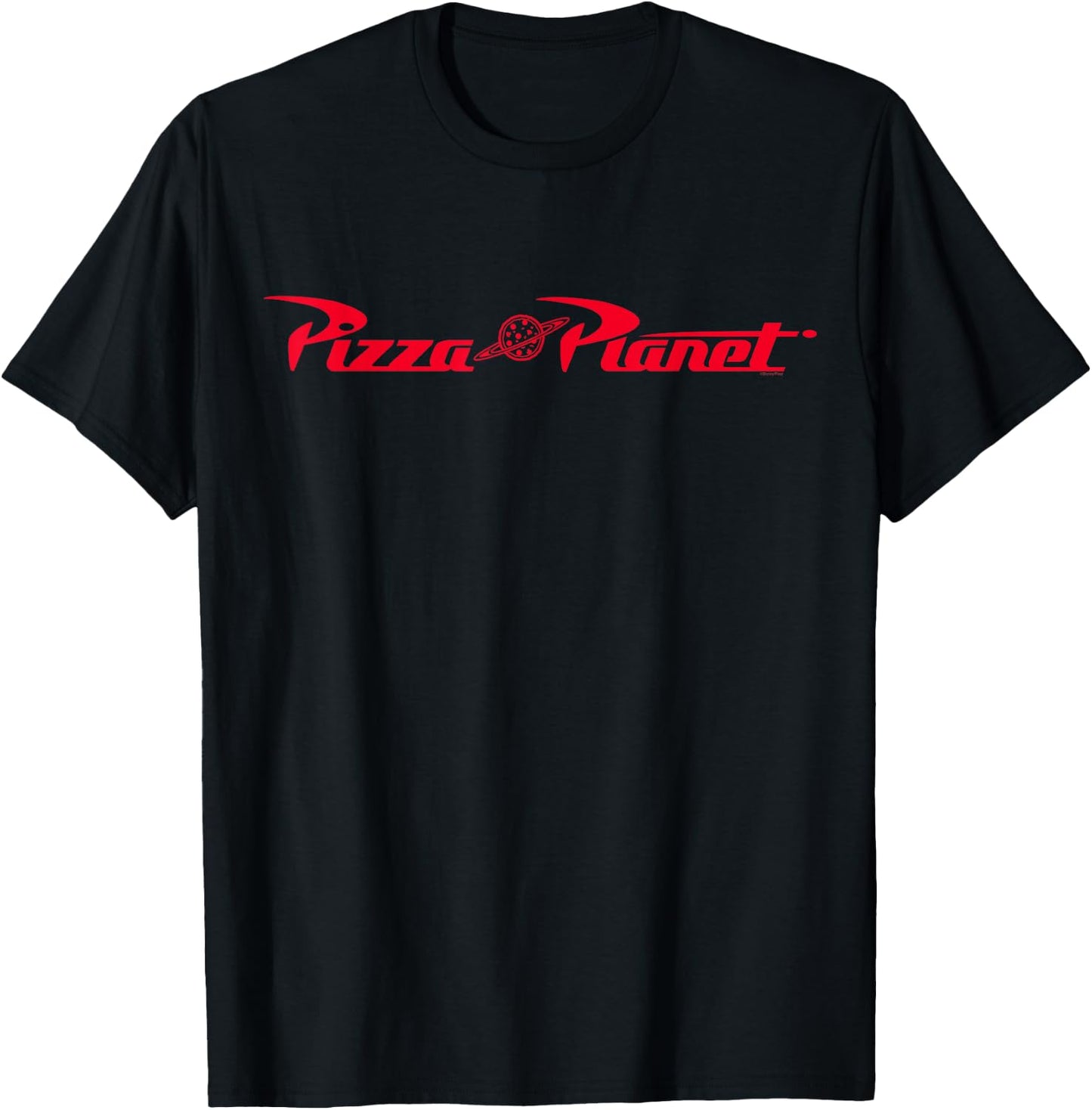 Disney and Pixar's Toy Story Pizza Planet Official Logo T-Shirt - T-Shirt | Black
