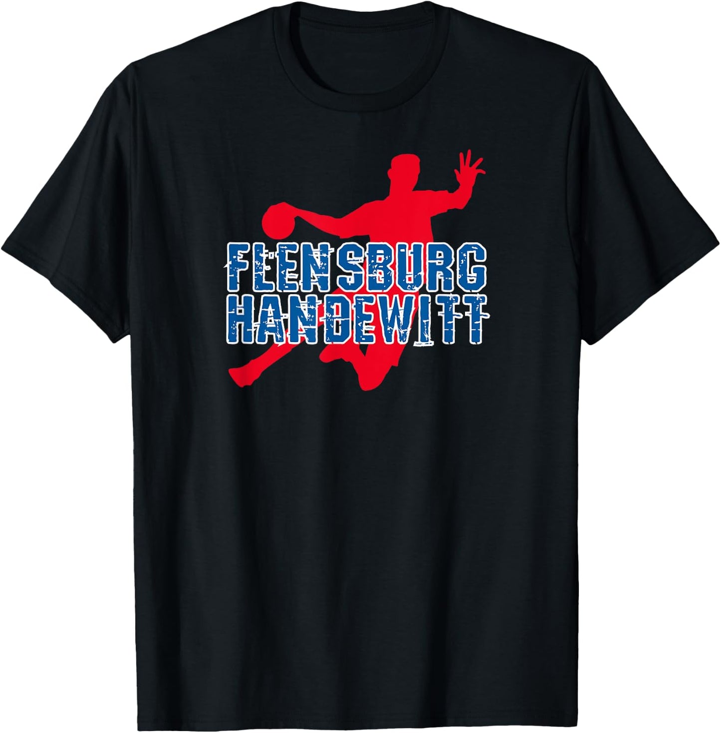 Flensburg-Handewitt Hand Ball Team Club Fan , black T-Shirt - T-Shirt | Black