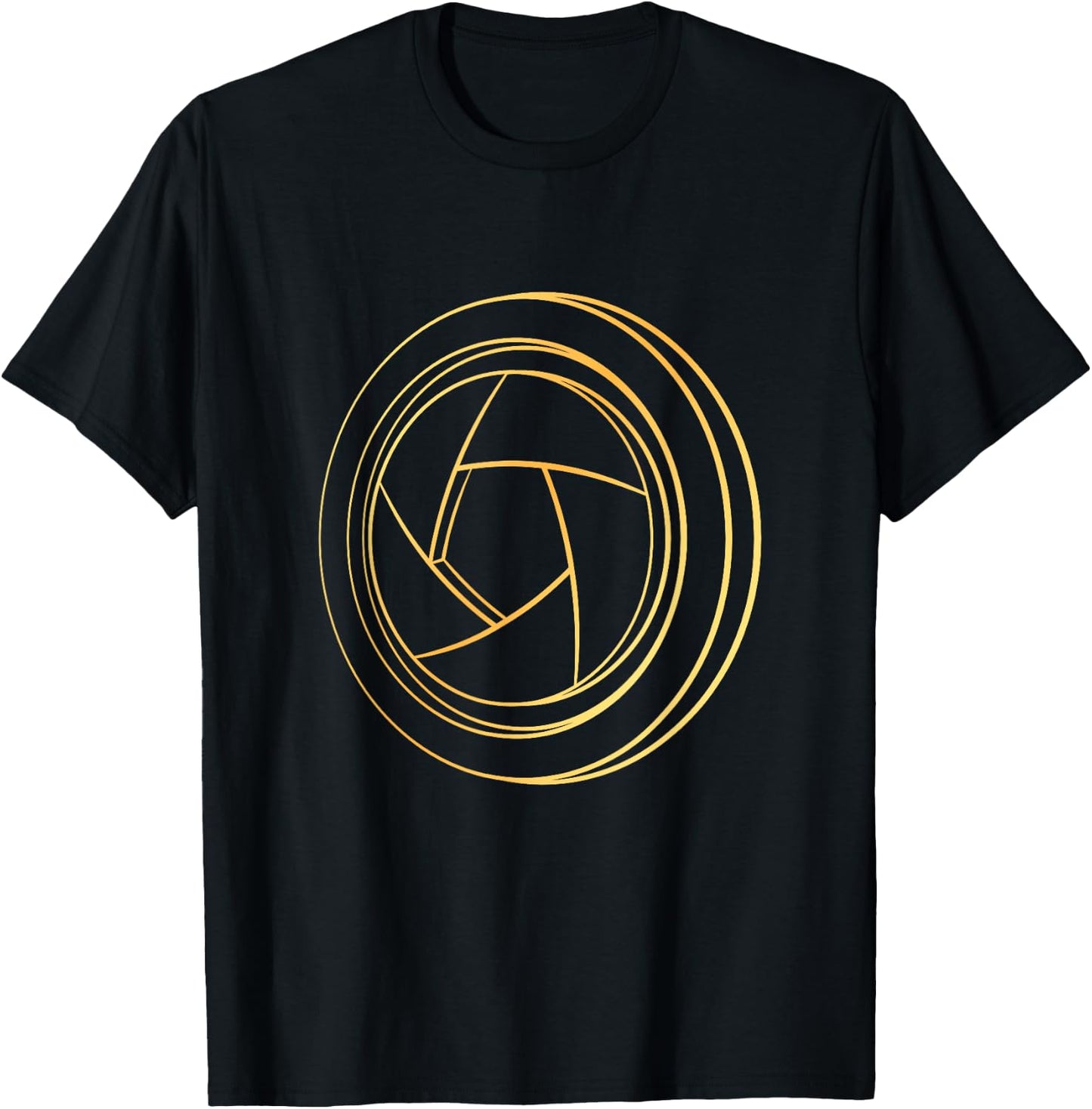 Photography Lover's Lens Aperture - Photographer T-Shirt - T-Shirt | Black