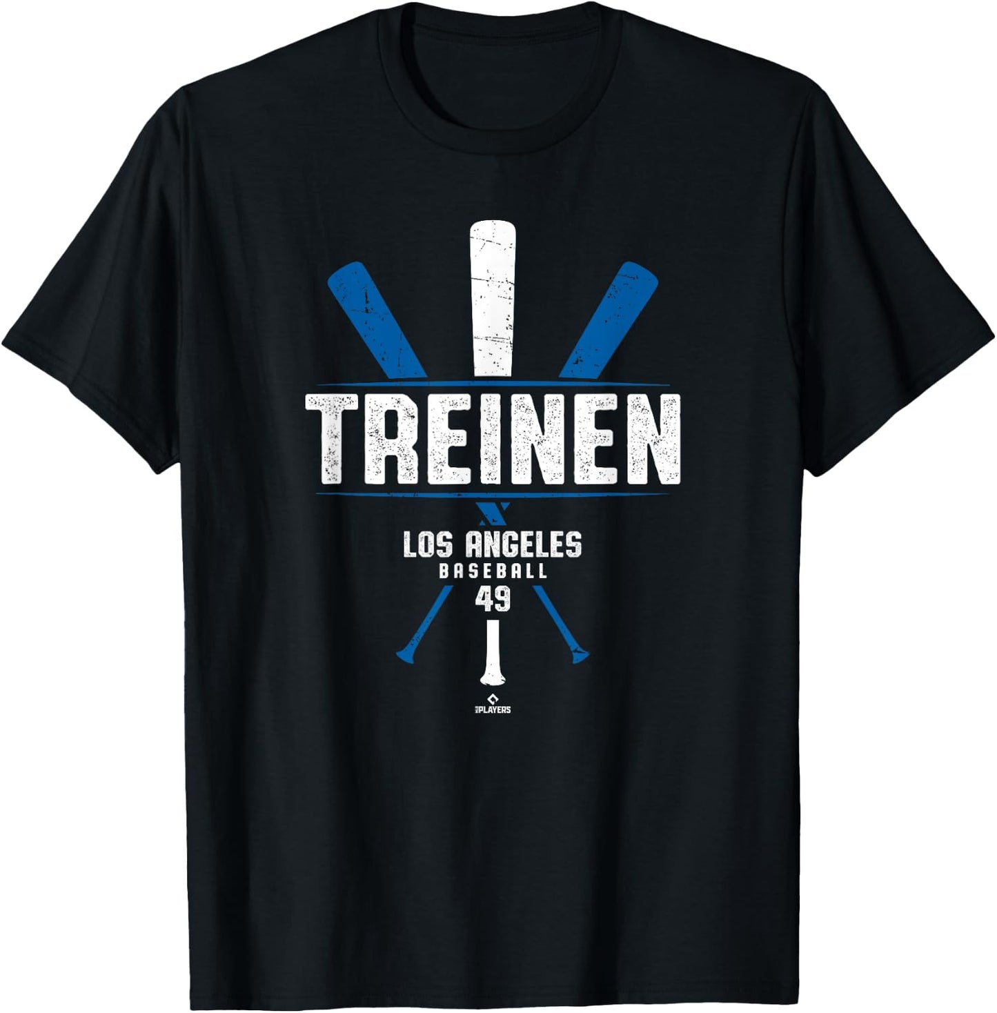 Vintage Baseball Bat Gameday Blake Treinen Los Angeles T-Shirt - T-Shirt | Black